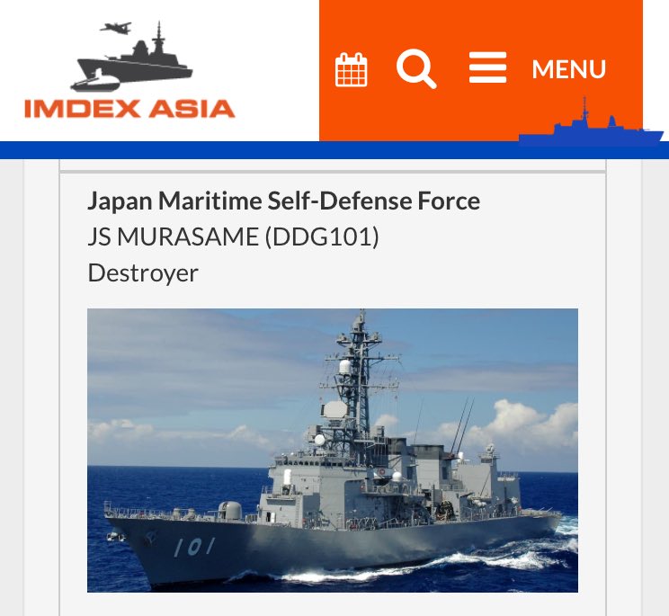 JS MURASAME (DDG101) 

imdexasia.com/warships-displ…