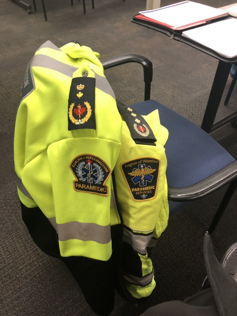 GWParamedic's tweet photo. Mock Disaster training at @WW_LHIN with @ROWParamedics @cacccambridge and local hospitals.  Preparing for the big one to ensure that everything goes well in real life. https://t.co/o8ZF0DF7pi