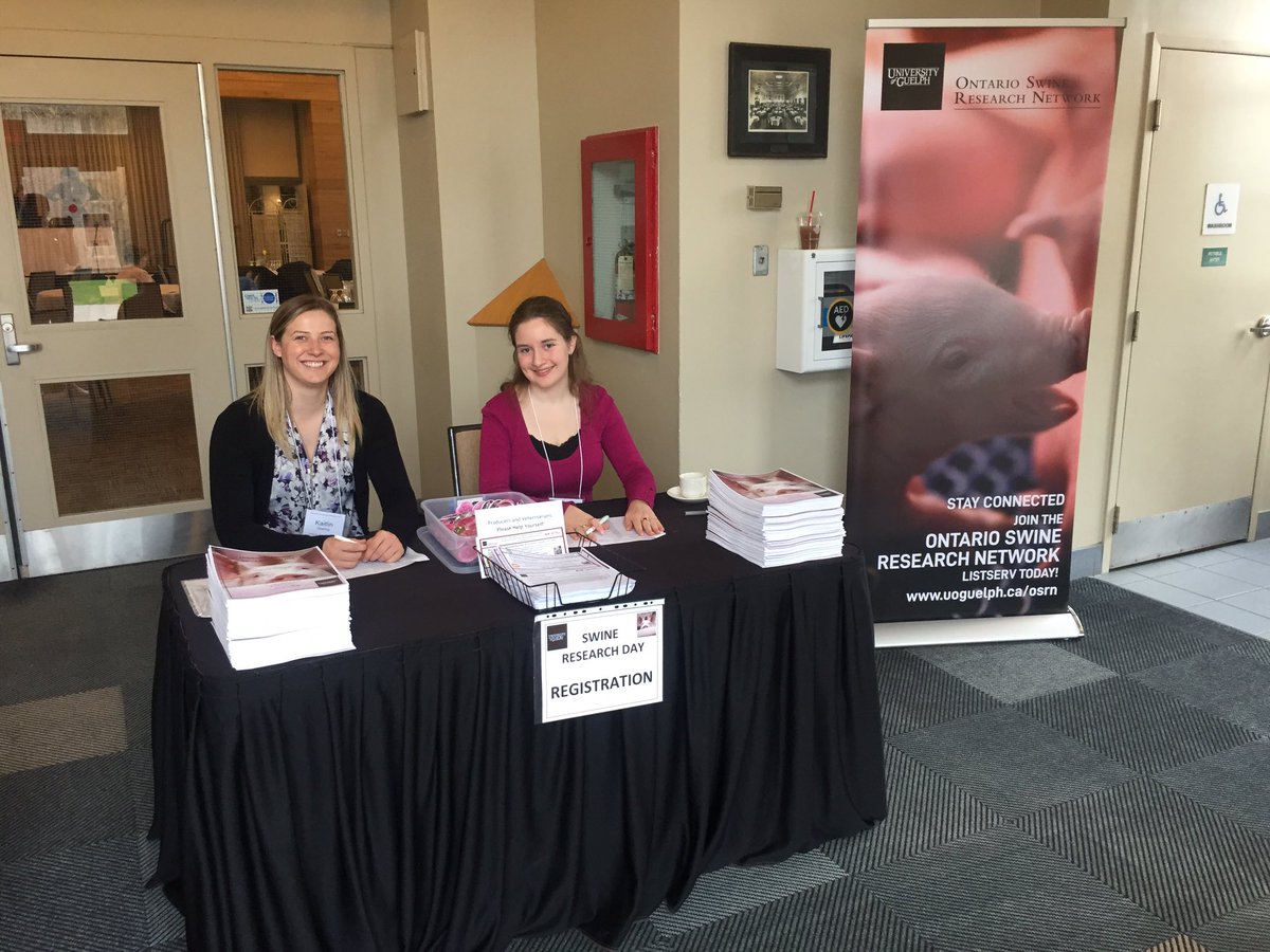 Swine Research Day we are ready for you! #UGSwineResearch <a href="/uofg/">University of Guelph</a> <a href="/OntVetCollege/">Ontario Veterinary College</a>