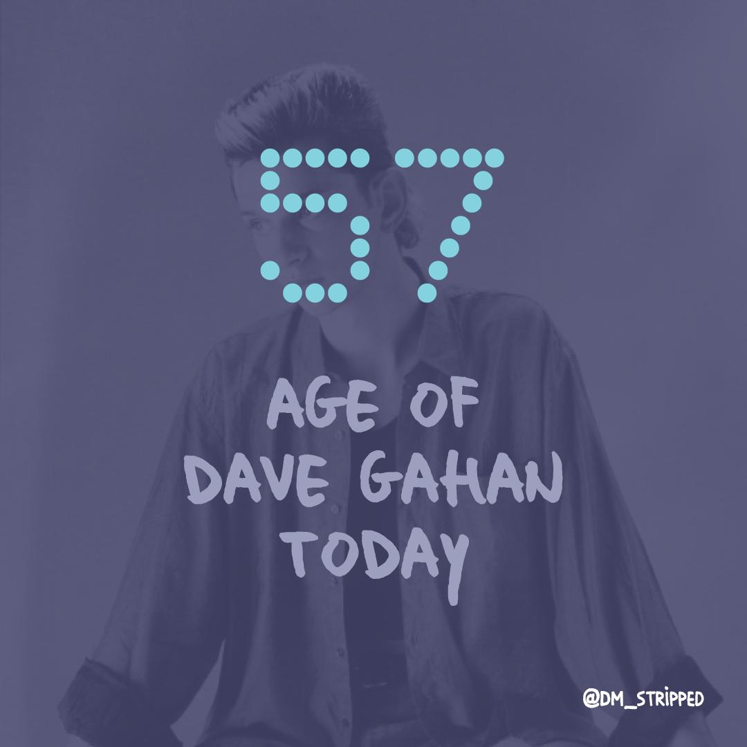 Happy Birthday to Dave Gahan of - 57 years today but our eternal darkest star! 