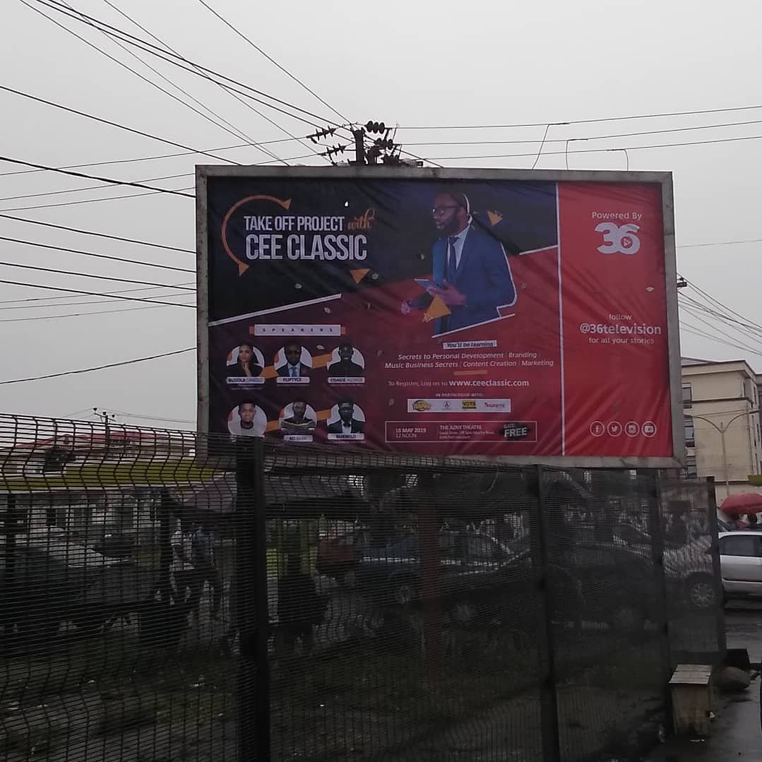 cee_classic's tweet photo. Port Harcourt We Are Coming!
From @snazzylabels - Our first outdoor advert for @ceeclassic take off project... This is situated at the presidential bus stop, Aba road.. You are all invited
#Takeoffproject #Entertainment #lagos #photooftheday #topwithceeclassic #giveback2ph https://t.co/XE2yOSPiap