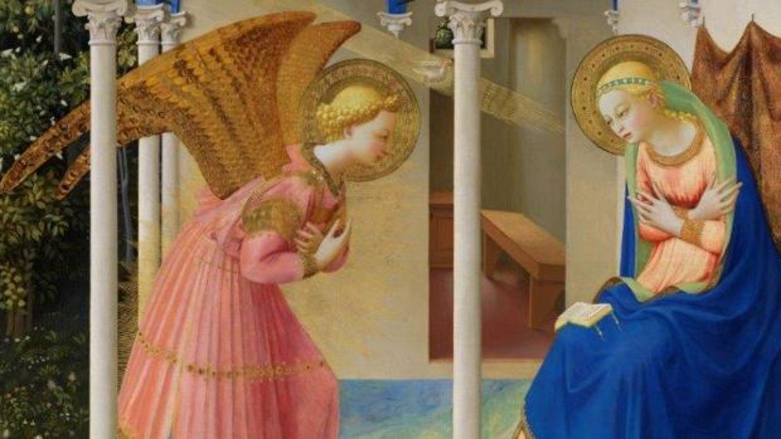 «La Anunciación» de Fra Angelico, como nunca la habías visto antes. Obra maestra del Prado, recupera su rico y deslumbrante colorido, la luz sobrenatural que invade la composición y el espacio arquitectónico originario, tras una compleja restauración. cultura.abc.es/hhufw12