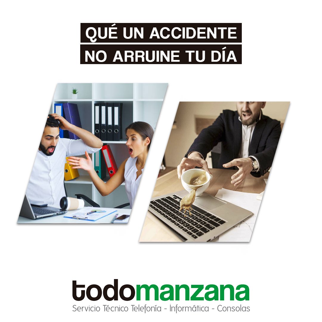 Los accidentes ocurren... ¡lo sabemos! 😭 
¡No pierdas la calma!

En #Todomanzana contamos con técnicos profesionales titulados y con muchos años de experiencia 
¡Tu #equipo en las mejores manos! 👌

#Loreparamostodo  #elpalo #cccala #ccrosaleda #rincon #fuengirola #lospatios #PC
