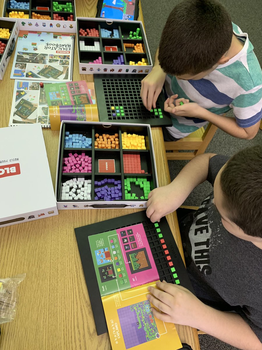 TechCoachKing's tweet photo. How’d you spend your Saturday? Hawk iTech. @BloxelsEDU challenge. Crushed it! #hawkathon #iTeachLMS @LMS_Hawks https://t.co/lUF6RsrwPD