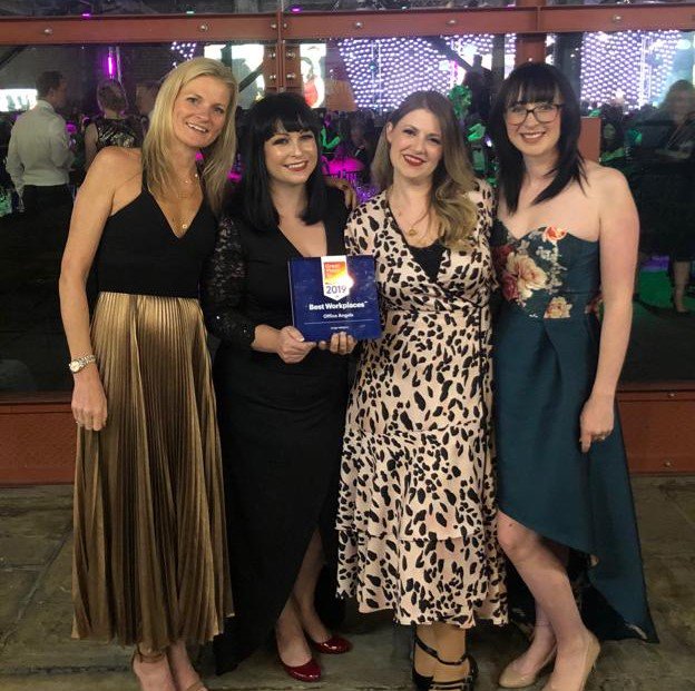 Alex_Fleming2's tweet photo. Our brands yet again climbed the rankings at Great Place to Work UK Best Workplaces awards ceremony - @OfficeAngelsUK coming 6th, @Adecco_UK 10th, @SpringTechUK 32nd and @badenochclark 38th. So proud of everyone who made this possible. #creatingbrighterfuturesadg #culture https://t.co/JhtpIaGb4u