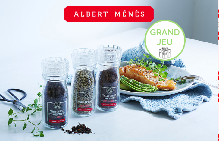 QUIZZ : POIVRES PRECIEUX Testez vos connaissances sur les #poivres précieux et gagnez jusqu'à 150€ de bons d'achat sur albertmenes.fr ou à <a href="/Taste_ofParis/">Taste of Paris</a>  du 9 au 12 mai, sur le stand B17 en participant à notre bar olfactif  rmg.li/L6770MS12302 #jeu #quizz