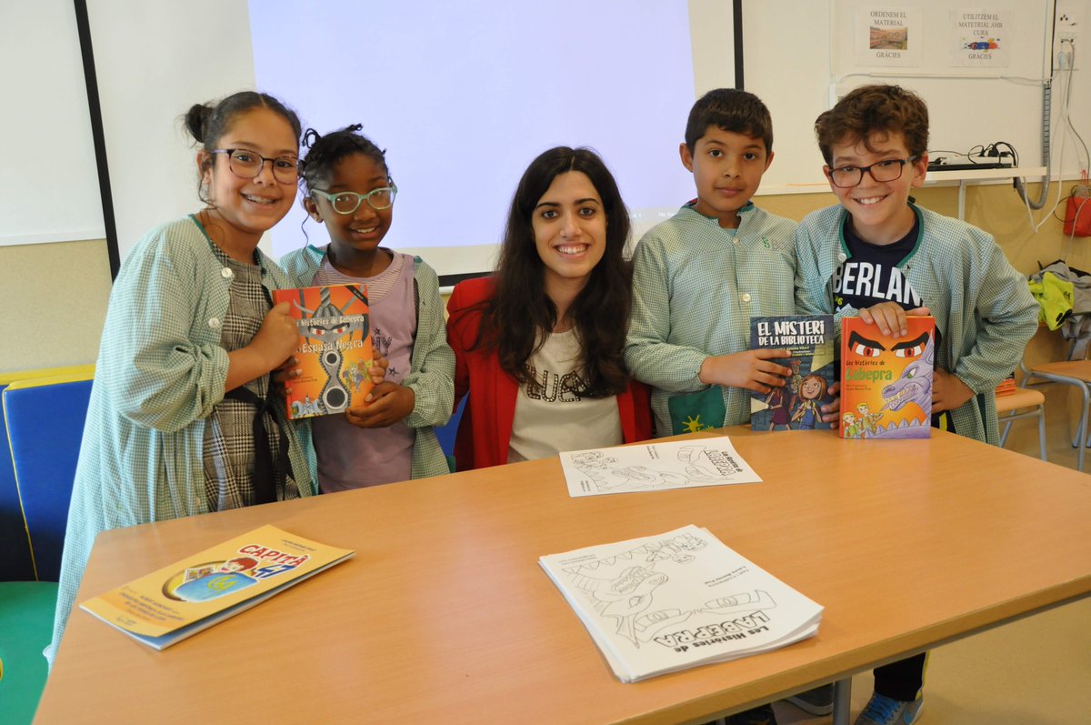 Labepra's tweet photo. Mireu quins nens i nenes més lectors que vaig trobar a l'escola Ramon Estadella i Torradeflot de Guissona (#Lleida). Podeu veure totes les fotos de la meva activitat literària a 👉 https://t.co/WuiejN8lGK @laurabernis #literatura #Labepra #escola #Labepraalesescoles #llibres https://t.co/fdpMXlFzEQ