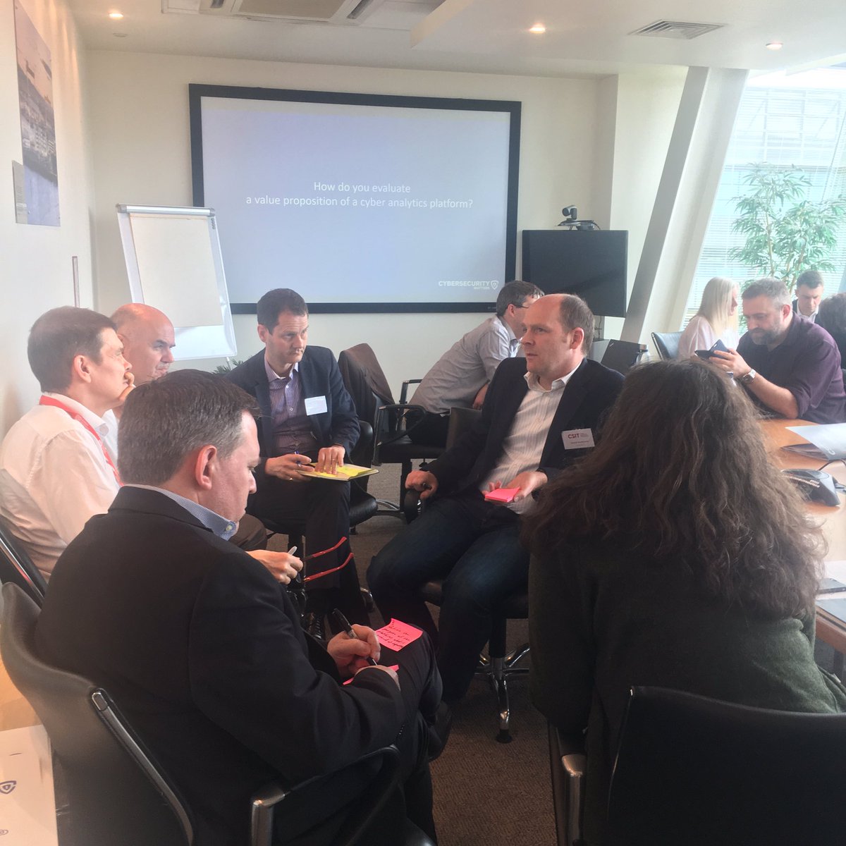 Breakout session on ‘Big Data and Advanced Analytics in Cyber Security’ underway at #belfast2019 <a href="/CSIT_QUB/">Centre for Secure IT at QUB</a> led by <a href="/AllstateNI/">.</a>