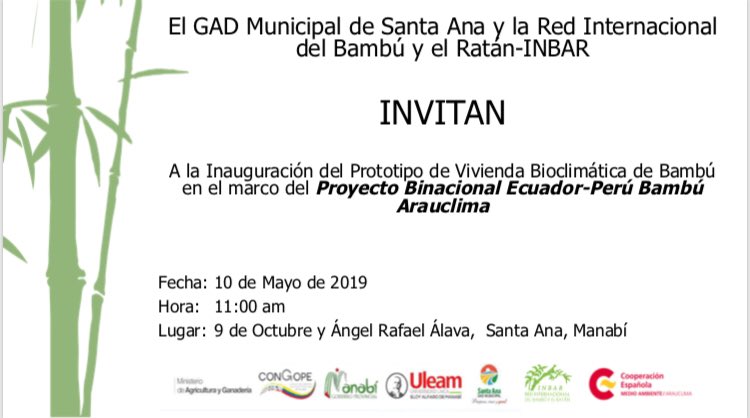inbarlac's tweet photo. El uso de bambú en procesos constructivos lleva más de 10.000 años. Sus características de versatilidad y al ser un recurso renovable pone al bambú en la vanguardia a nivel mundial. Ecuador #Piensaenbambú Vivienda Bioclimática de Bambú reverdece las ciudades.@INBARofficial https://t.co/sDydWHkKRu