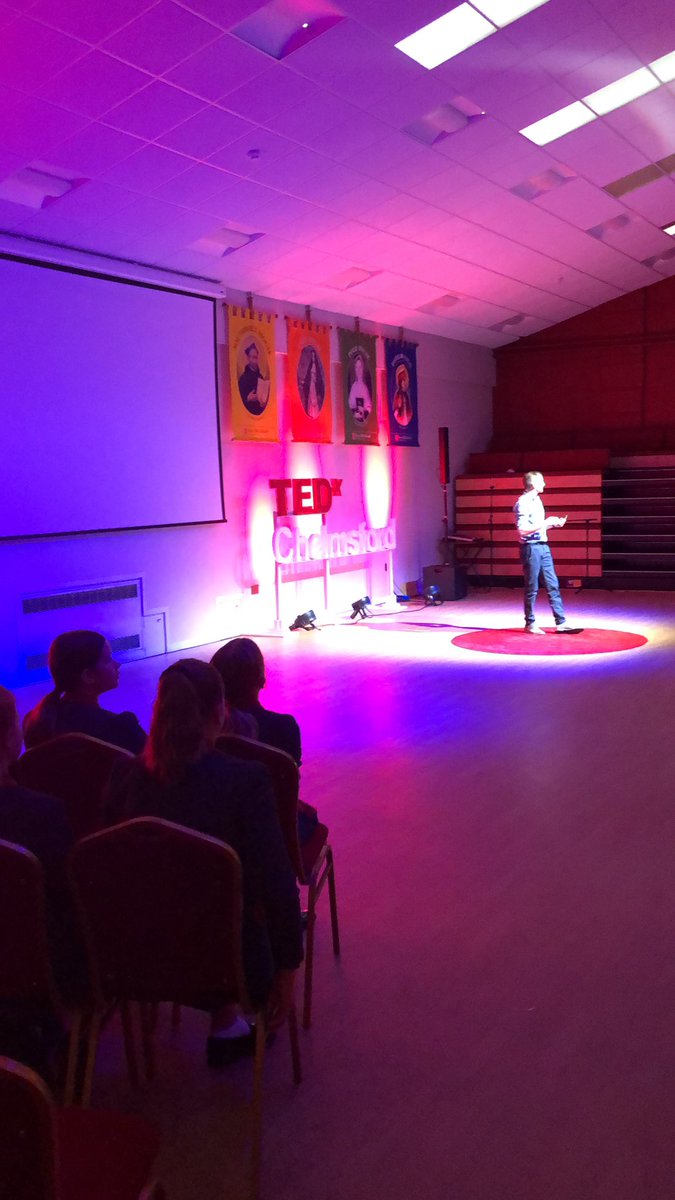 Tom Jepson sharing his ideas about learning to survive at warp speed #TEDxChemsford