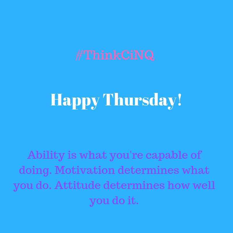 CINQRecruitment's tweet photo. Good Morning everyone! Happy Thursday!
#ThinkCiNQ #hiring #recruiting #staffing
#marketing #employment #business #thursday
#thursdayinspiration #thursdaymood #motivation
#motivationisthekeytosuccess #almostfriday https://t.co/8miPBzm5SJ