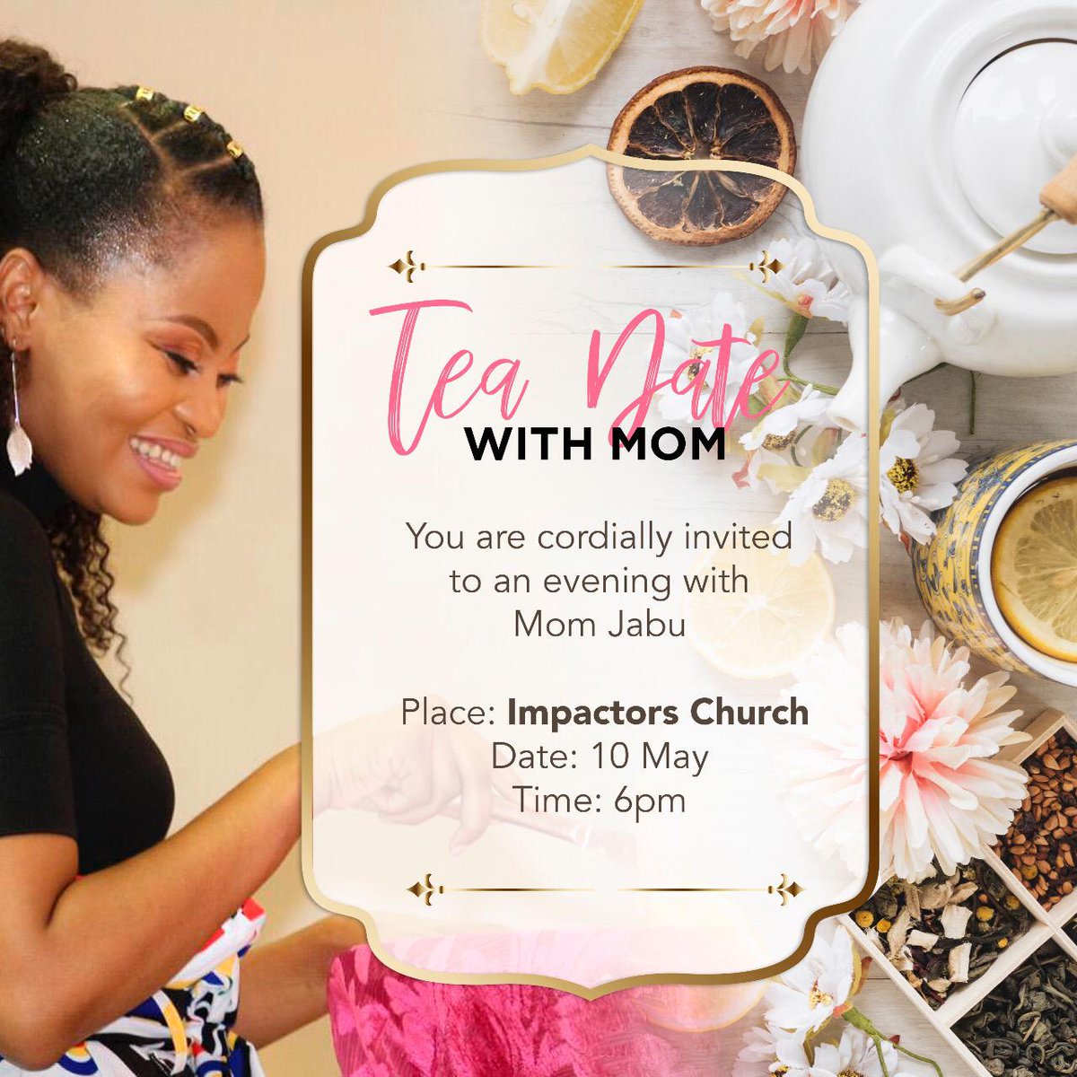 ImpactorsChurch's tweet photo. Our dearest Mom @Jabundimande would like to invite all the ladies for tea date💚💚💚Tomorrow night 6 pm. It's a date ladies😊😊😊 https://t.co/w78ZERkHqi