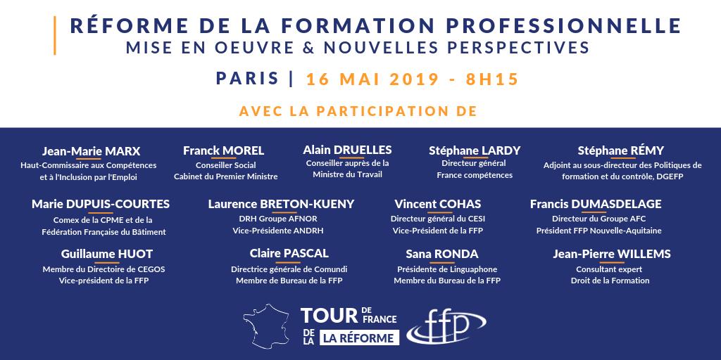 Jeudi prochain, nous aurons le plaisir d’accueillir le Tour de France de la Réforme Avenir Pro !
Inscription : bit.ly/2U5g5nY
#event #TourdeFranceFFP #FormationProfessionnelle
