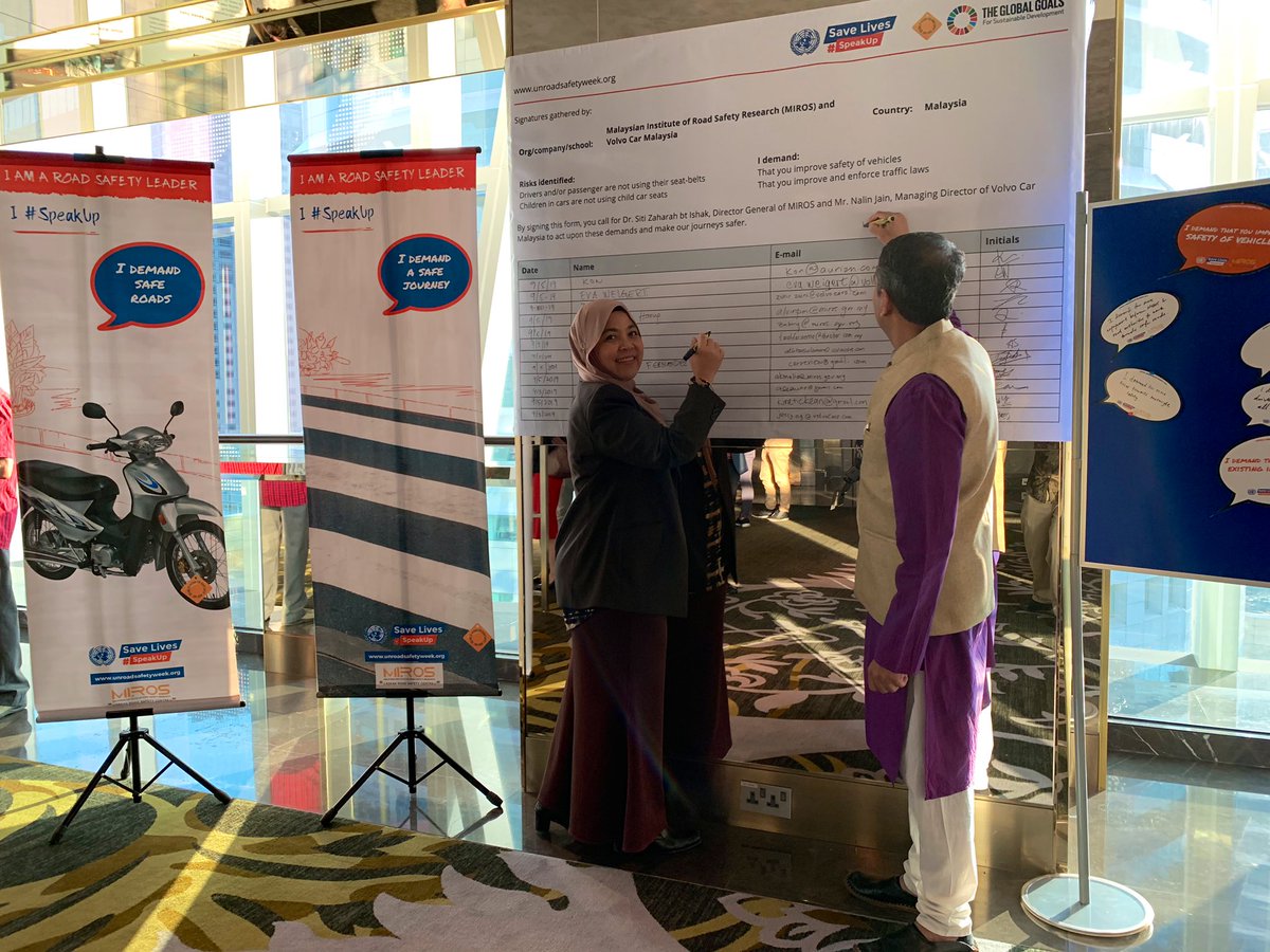 mirosroadsafety's tweet photo. 5th UN Global Road Safety Week #SpeakUp and #SafeDrive with Volvo Car Malaysia campaign. The focus is on seatbelt usage for safety

#BuckleUp
#ArriveAlive https://t.co/p5FOrxJtea