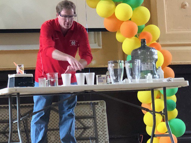 The Education Department and the Urban Education Lab launched their  school partnership with William P. Nixon School (CPS) at the school's STEM Family Night last week.