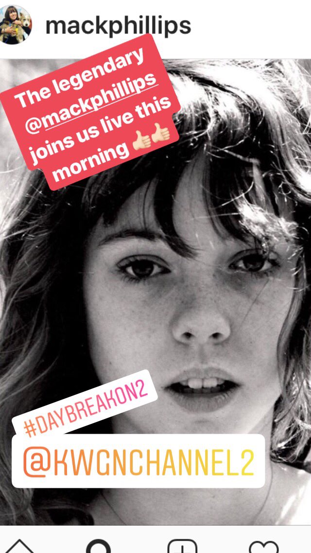 chrisparente's tweet photo. So glad the amazing @MackPhillips agreed to return to @channel2kwgn this morning . She joins us LIVE on Daybreak here in the next hour ! #OneDayAtATime @NatalieTysdal https://t.co/65JYqf340W