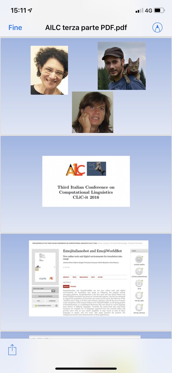 FChiusaroli's tweet photo. L’esperienza di #scritturebrevi #emojitaliano #emojiworldbot #ITAmoji alle #AILC Lectures of #ComputationalLinguistics #Pavia @unipv #linguauniversale #hashtag #emoji #linguistica https://t.co/1BLN7RINfl