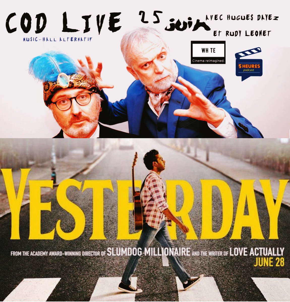 5heures1's tweet image. #CODLive #29 @WhiteCinema_BE @Universal_BE @yesterdaymovie @DannyBoyle87 @edsheeran @Ana_d_Armas @HimeshJPatel @lapremiere