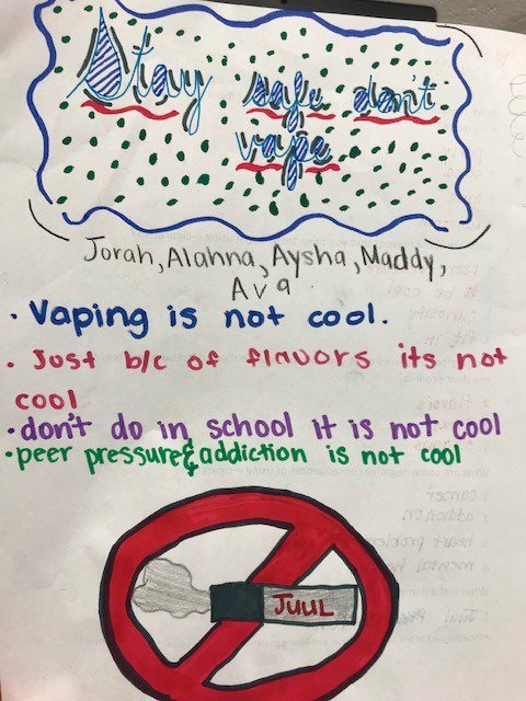 Health anti-vaping posters. #saynotovape