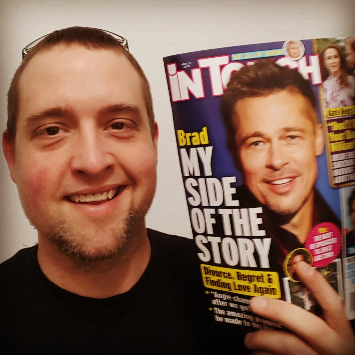 CaptainRiker's tweet image. A kindly elderly woman told me I looked like @BradPittOffcial this morning. I'm alittle concerned about her driving today if her vision is that far gone.