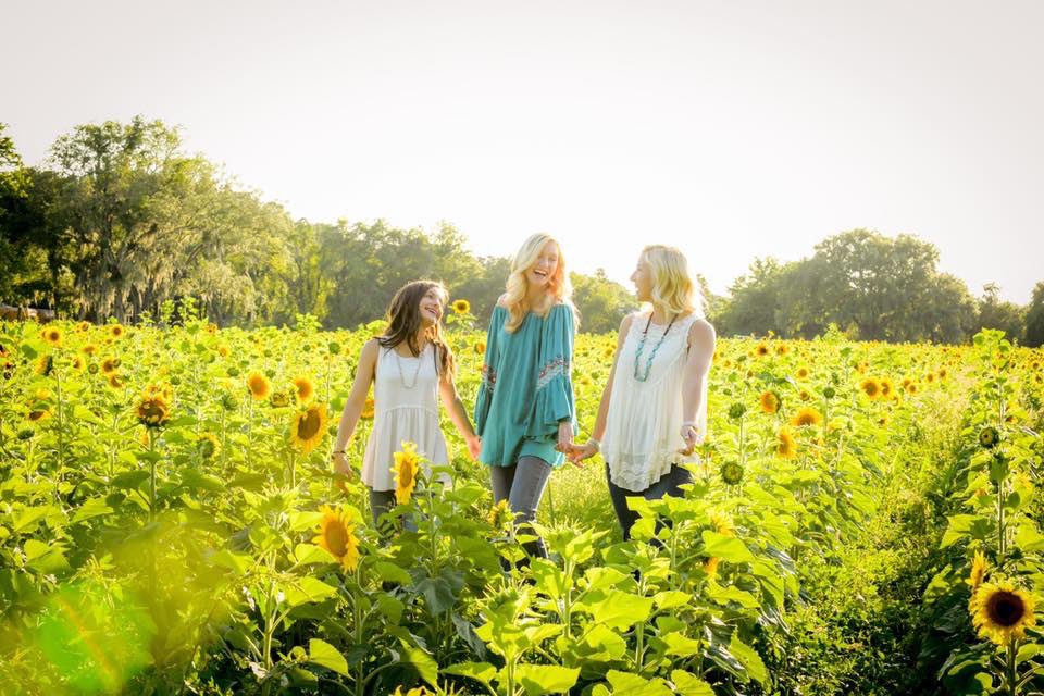Want super cute pics like this?! Visit the sunflower fields May 11 &amp; 18 at Amazing Grace Crop Maze!
