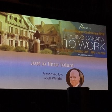 MercerBradley's tweet photo. Great time this morning at @ACSESSCanada #ACSESS2Work2019 Learning the #recruitment shuffle with @scottwintrip ! #HighVelocityHiring #staffing #hiring #onboarding https://t.co/IGwitj9o8M