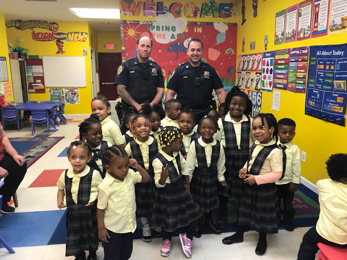 Cops with school kids.