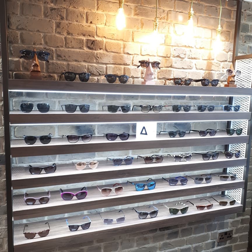 FLiddleEyecare's tweet photo. The Great Wall Of Sunglasses! 😎 @anneetvalentin @saltoptics @revo @jaguar! Why not pop in and take a look! 
#sunglasses #summeriscoming #independentoptician #sunready #wetherby #revo #anneetvalentin  #saltoptics  #jaguar https://t.co/2vl3vD7mdz