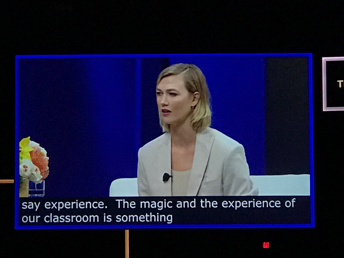 Claudia_Imhoff's tweet photo. Inspiring! Thank you @karliekloss for supporting young women with an interest in tech. #CodeWithKlossy #SAPPHIRENOW #BBBT https://t.co/2b4I7nr3iR