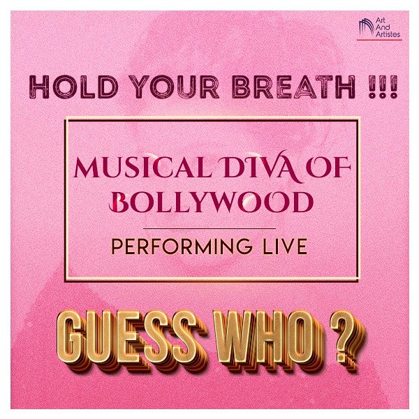 durgajasraj's tweet photo. #mumbai will witness the #liveliest voice of #bollywood in a #live #concert Guess Who? https://t.co/0PTsEdx7ST