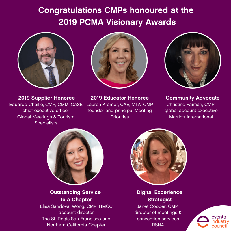 Events_Council's tweet photo. Congratulations to all of the CMPs honoured during the @pcmahq Visionary Awards! #CMP #CMPProud #PCMAVA (cc: @echaillo, @CEFaiman) https://t.co/n1BQNO2yDZ