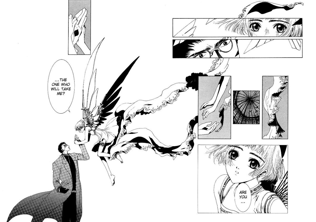 Clara Eleanor on Twitter: "Clover by CLAMP is one of the best-looking manga  I've ever seen. It has some of the greatest page layouts of all time.  Masterful use of white space