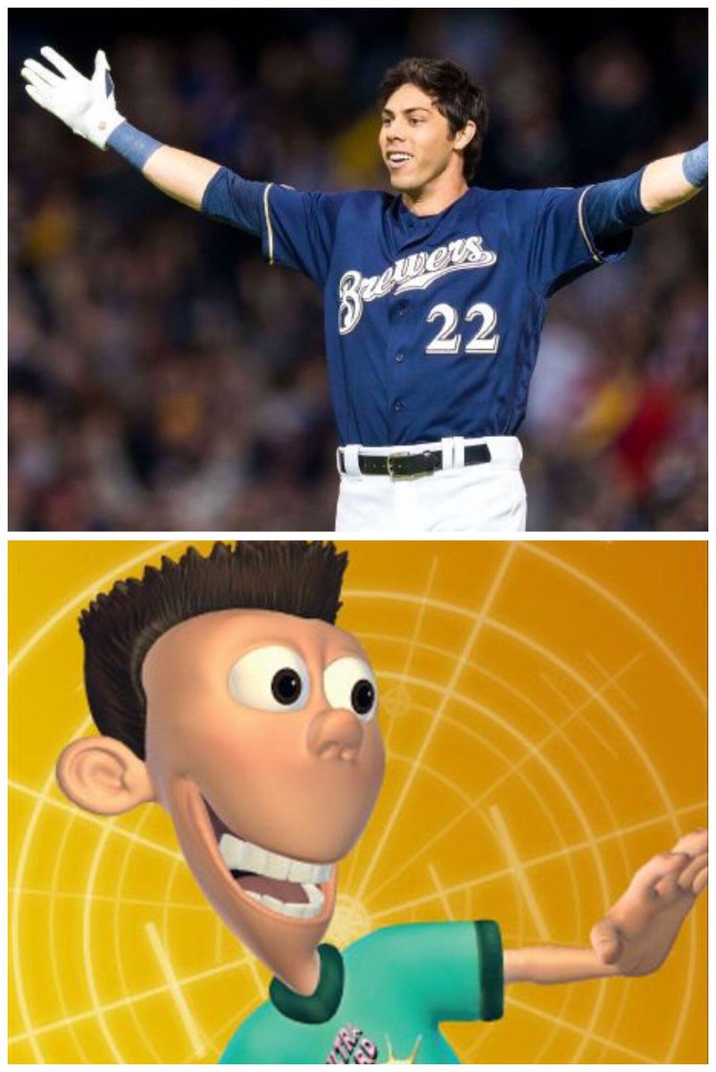 WegENT on X: Does no one else notice that #Brewers Christian Yelich looks  exactly like Sheen from Jimmy Neutron?  / X