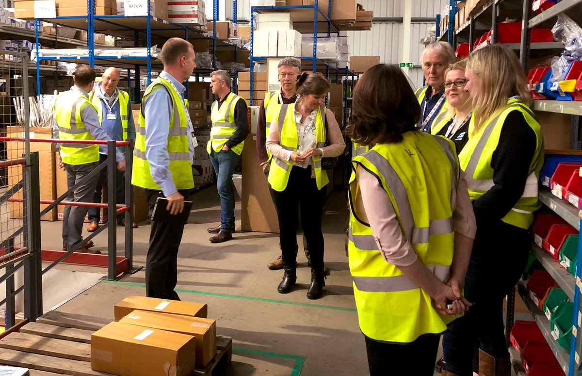 NCCLtd's tweet photo. Our NCC parks members are having a fantastic afternoon learning about all the products the caravan and leisure industry need that are all supplied under one roof at Arleigh. #HolidayParks #MembersTour #NCC https://t.co/d42cbM3nEY