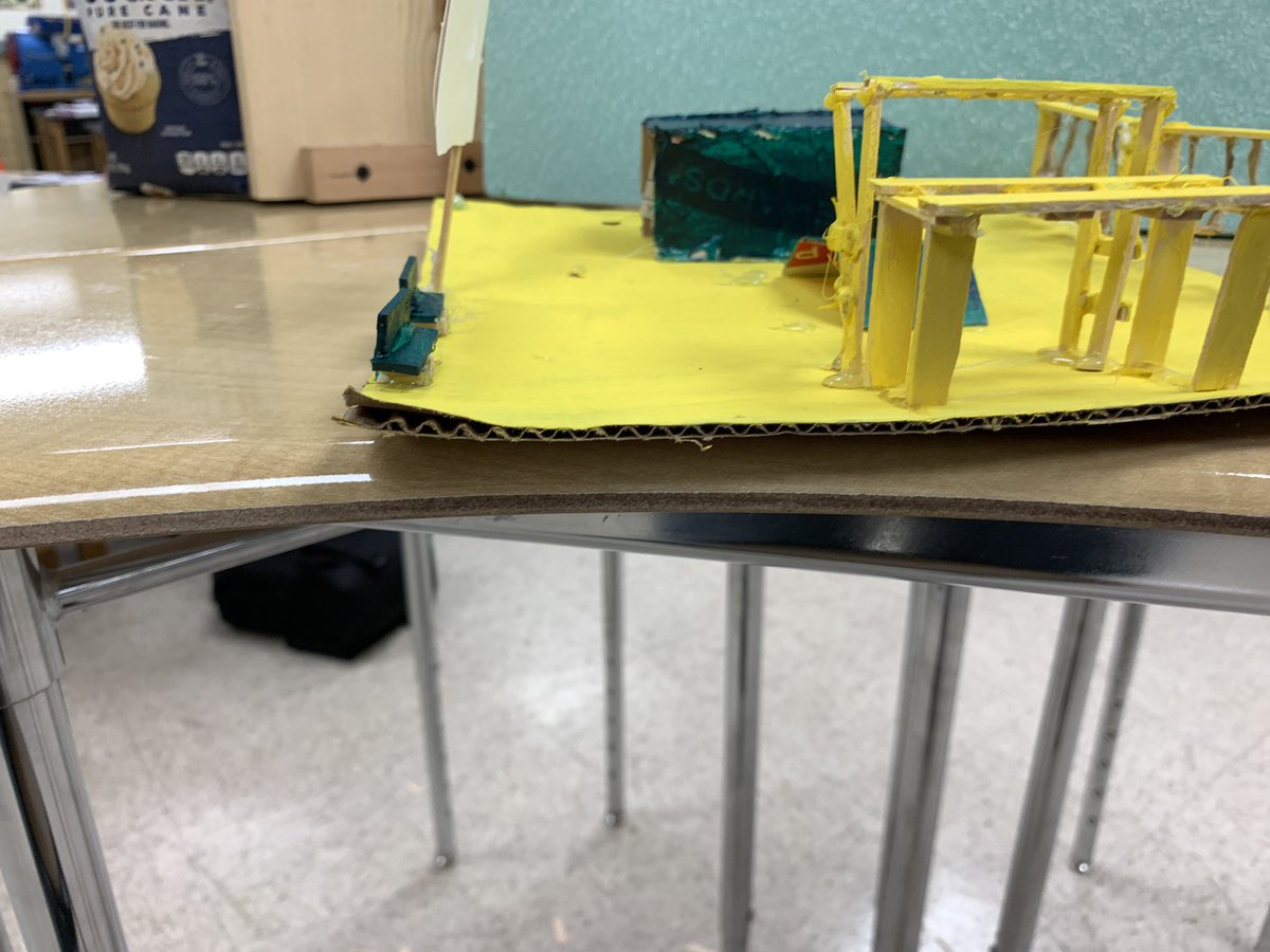 JamesHemming4's tweet photo. Student 3D computer model and physical Model of playground @CTE_BaltCoPS @rakersREA @SRMS_Principal @rbowden911 #bcpsengineering https://t.co/qqggV19NLL