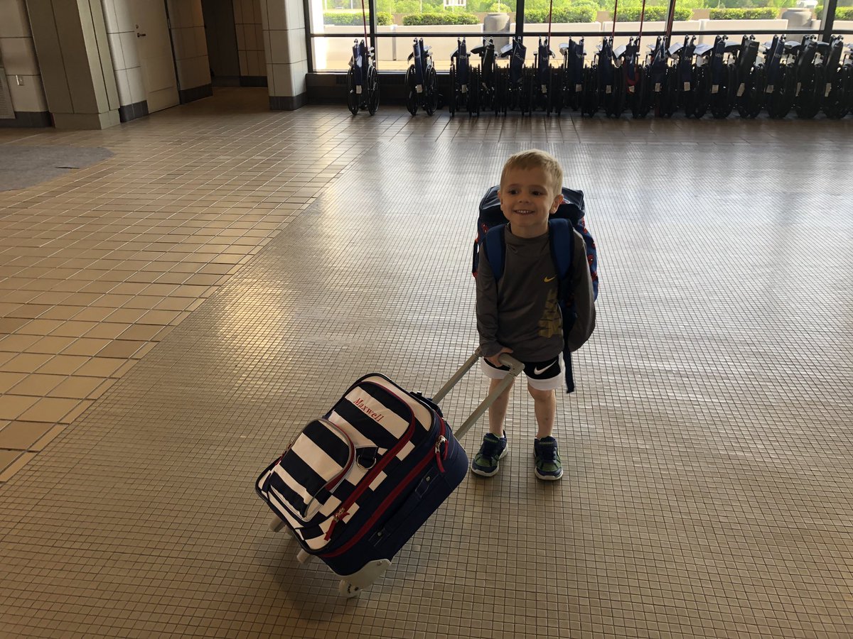 Gregory_Thomp's tweet photo. Maxwell packed his own bags and he’s ready to take flight with @southwestair on our way to @monsterjam World Finals! #maxthomp #monsterjam #MonsterJamWorldFinalsXX #fathersontrip #dadlife #lifeofdad #dadsquad https://t.co/RObOKtaQFS