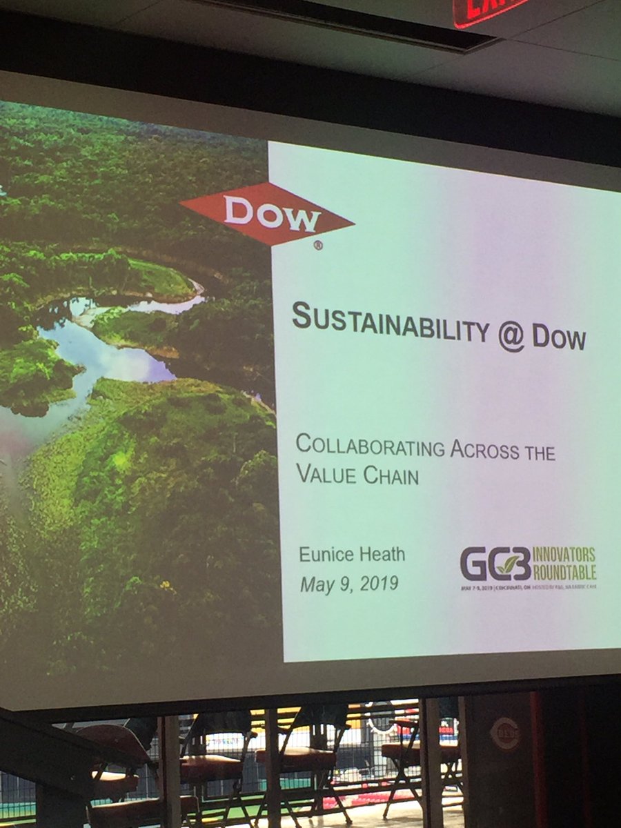 DRBoverhof's tweet photo. Dow’s @euniceheath5 speaking at @The_GC3 roundtable- talking Sustainability at the New Dow and how we Seek-Together to advance Sustainability. @DowNewsroom @euniceheath5 @mary_draves https://t.co/bJbcoCKKX9