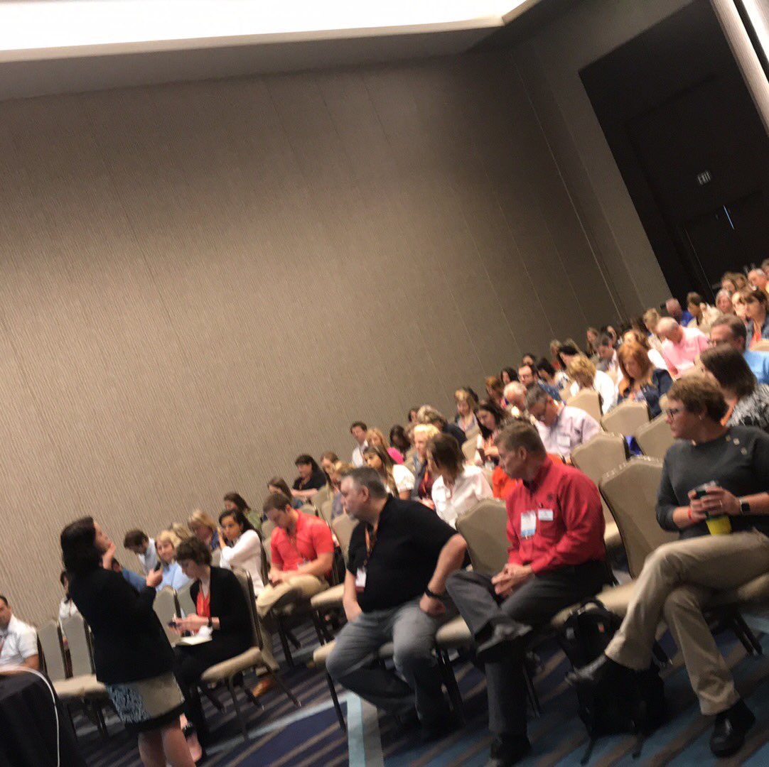 maryrobin's tweet photo. Jennifer Veeser of East Central Energy brought a full house! She is sharing cool ways she is engaging her Members using the @NISC_coop Messenger solution @NRECANews CONNECT Conf. https://t.co/Cp67REZA3H