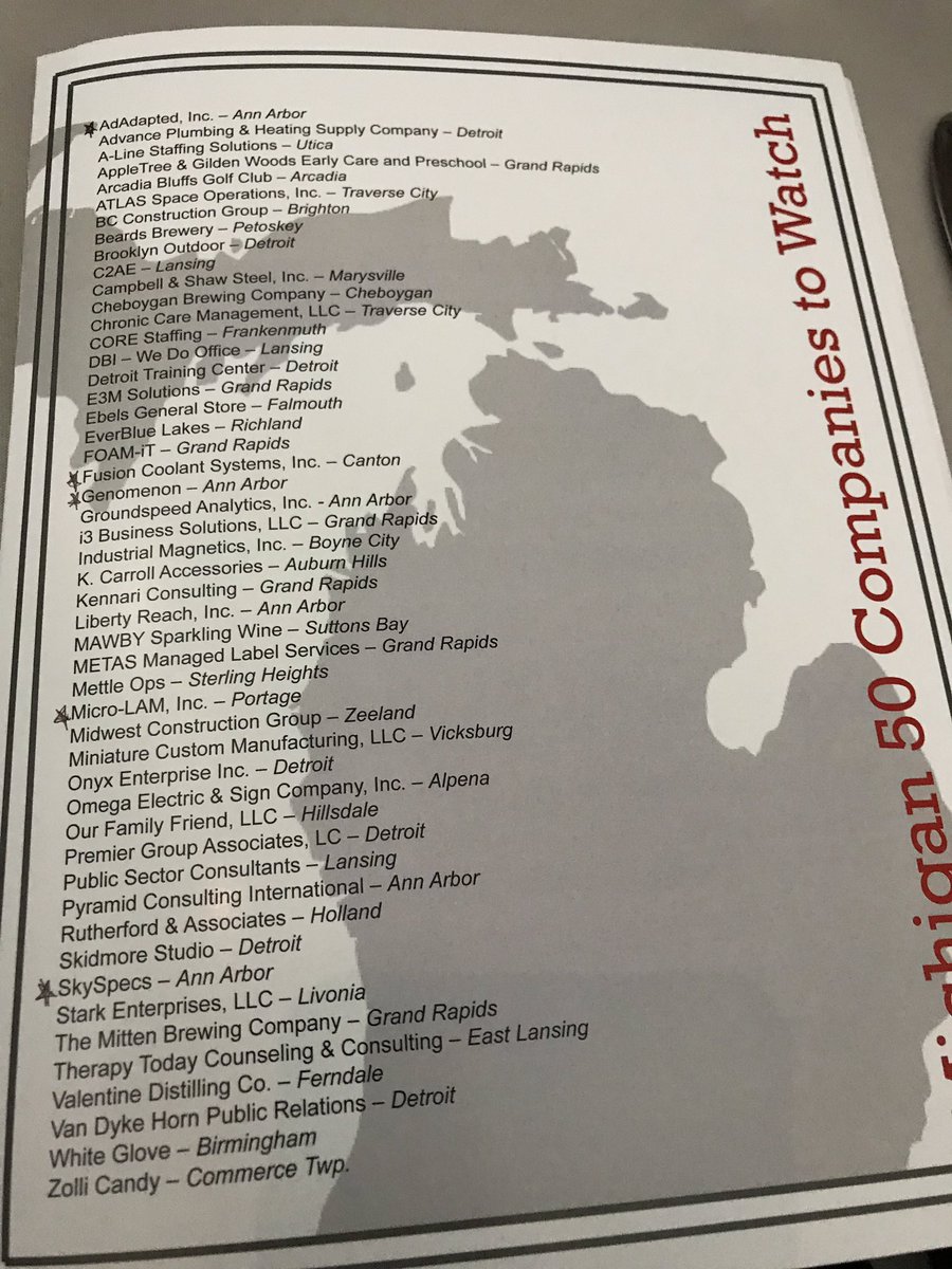 InvestDetroitVC's tweet photo. Great night celebrating @InvestDetroitVC portfolio companies @genomenon @skyspecs @FusionCoolant @microlamtech @AdAdapted at @theMCSB awards 2019 #InvestDetroit #Genomenon #SkySpecs #FusionCoolant #MicroLam #Adapted @InvestDet #InvestDet #alwaystheshortest https://t.co/UThgzvh5Hx