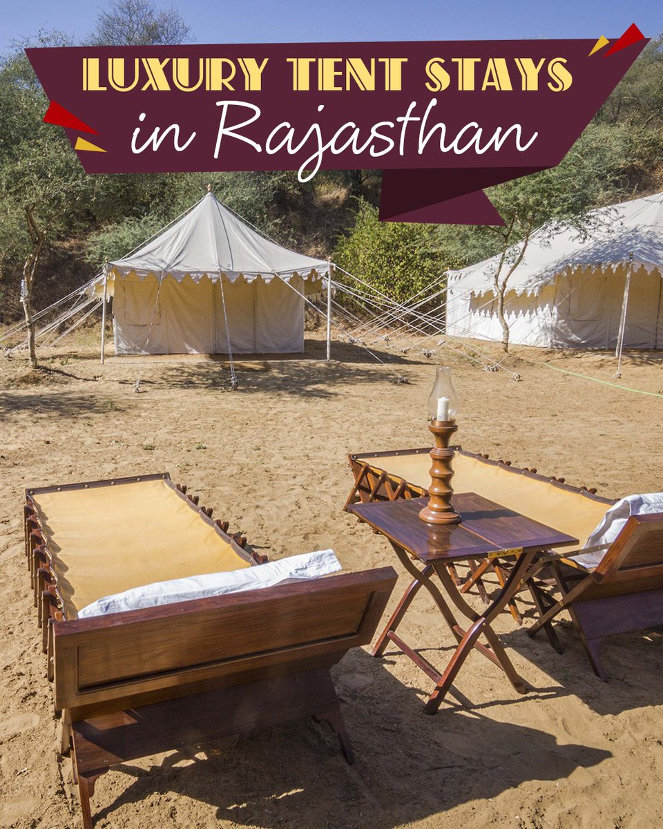 Wander_Trails's tweet photo. With camping being an integral part of the desert life, your trip to Rajasthan would be incomplete without a tent stay by the desert. Here's our top 10 picks for the best luxury camping stays in Rajasthan. #luxury #wilderness

Click to read more! :)
https://t.co/g55rZvMptS https://t.co/8TdUBsj6Ii
