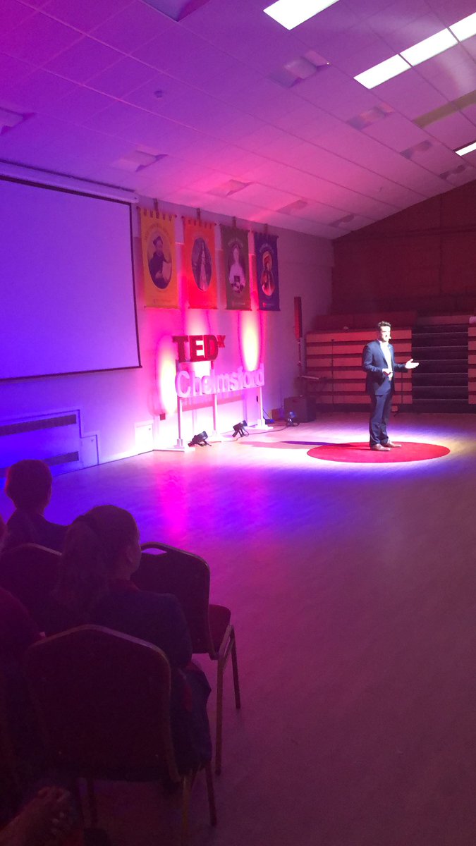 Issac Kenyon taking the final slot of today’s amazing speakers #TEDxChelmsford