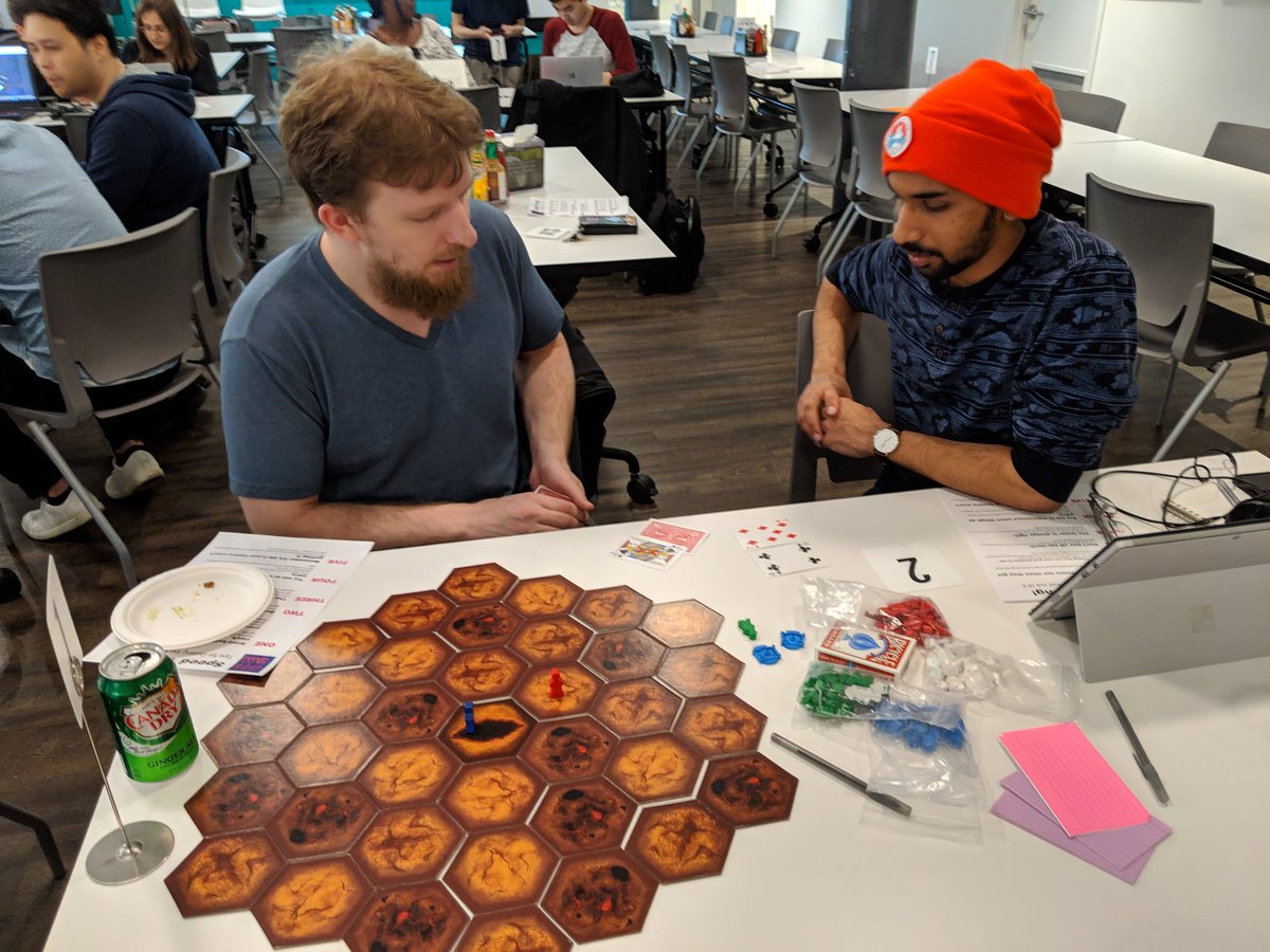 #Proselytize in the wild!! 🐯 We unleashed our #prototype for the first time at the #nycgamemakers #meetup <a href="/pivotal/">Pivotal software</a> and had a blast!! #indiedev #strategy #boardgame #tabletop #gamedev #madeinnyc