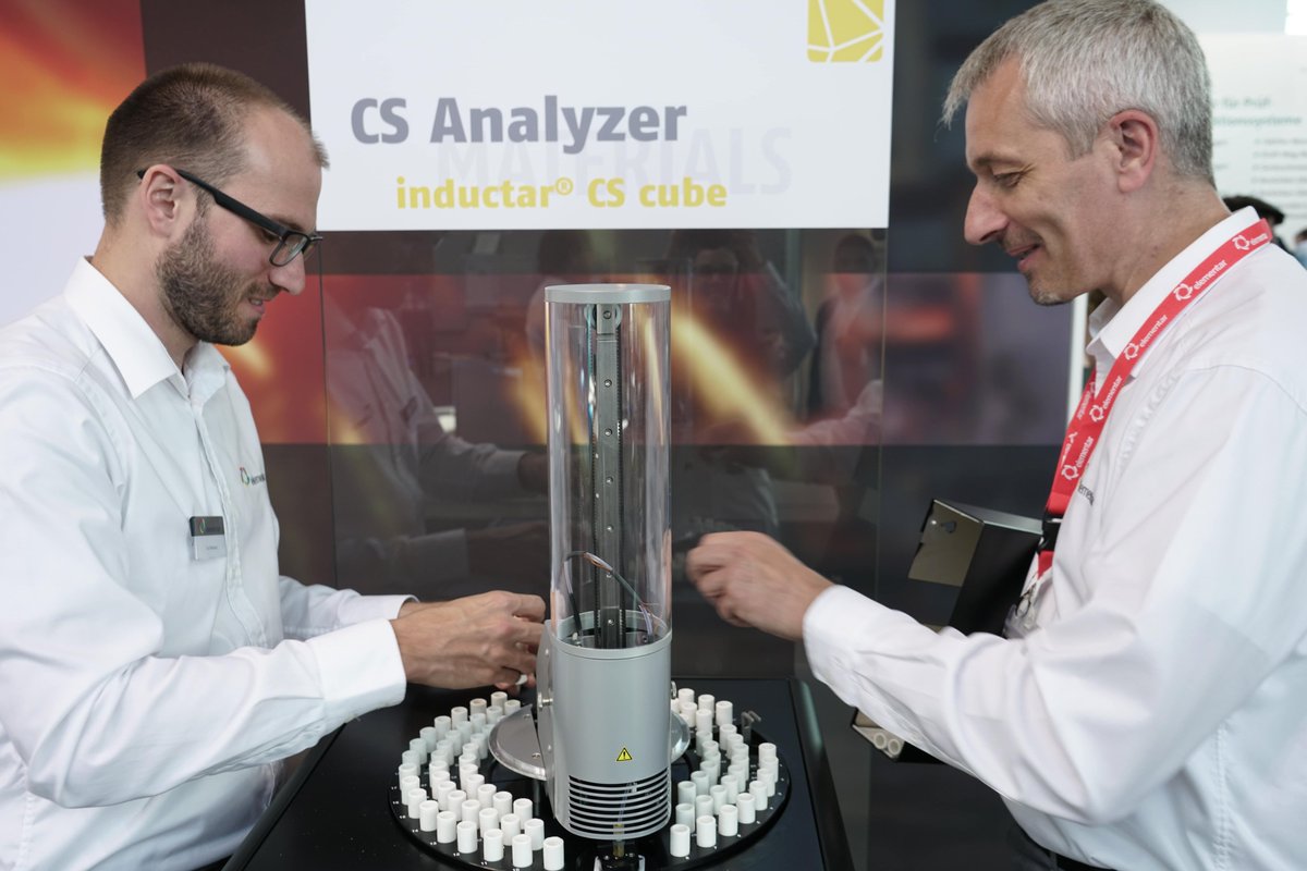 elementargroup's tweet photo. Did you know that our #inductar® CS cube for #carbon and #sulfur determination in #metals and inorganic materials offers unattended 24/7 analysis thanks to its 89 position #autosampler? Learn more about this innovative #ElementalAnalyzer at #CONTROL2019, hall 4, booth 4421. https://t.co/eLAKNX3JdL