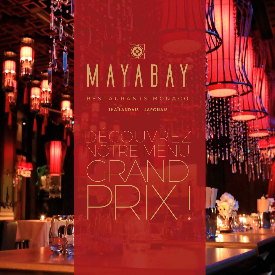 Le Grand Prix approche ! 🏁🏎🇲🇨
Pour l’occasion nous vous proposons notre menu spécial… 😏
À découvrir sur notre site : mayabay.mc/fr/thai/actual…
   
#MayaBayMonaco #MonacoGP2019 #specialmenu