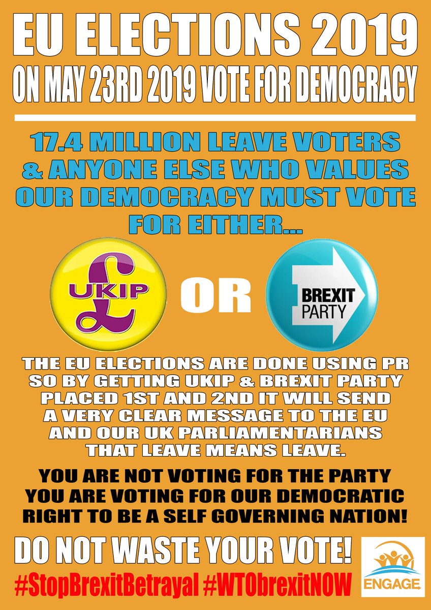 This is what <a href="/Nigel_Farage/">Nigel Farage MP</a>, @GerardBattenMEP and all other Pro #Brexit party leaders should be telling you about #EU2019... Share it people and make sure people do not waste their vote on May 23rd 2019! martycaine.com/may-23rd-2019-… …