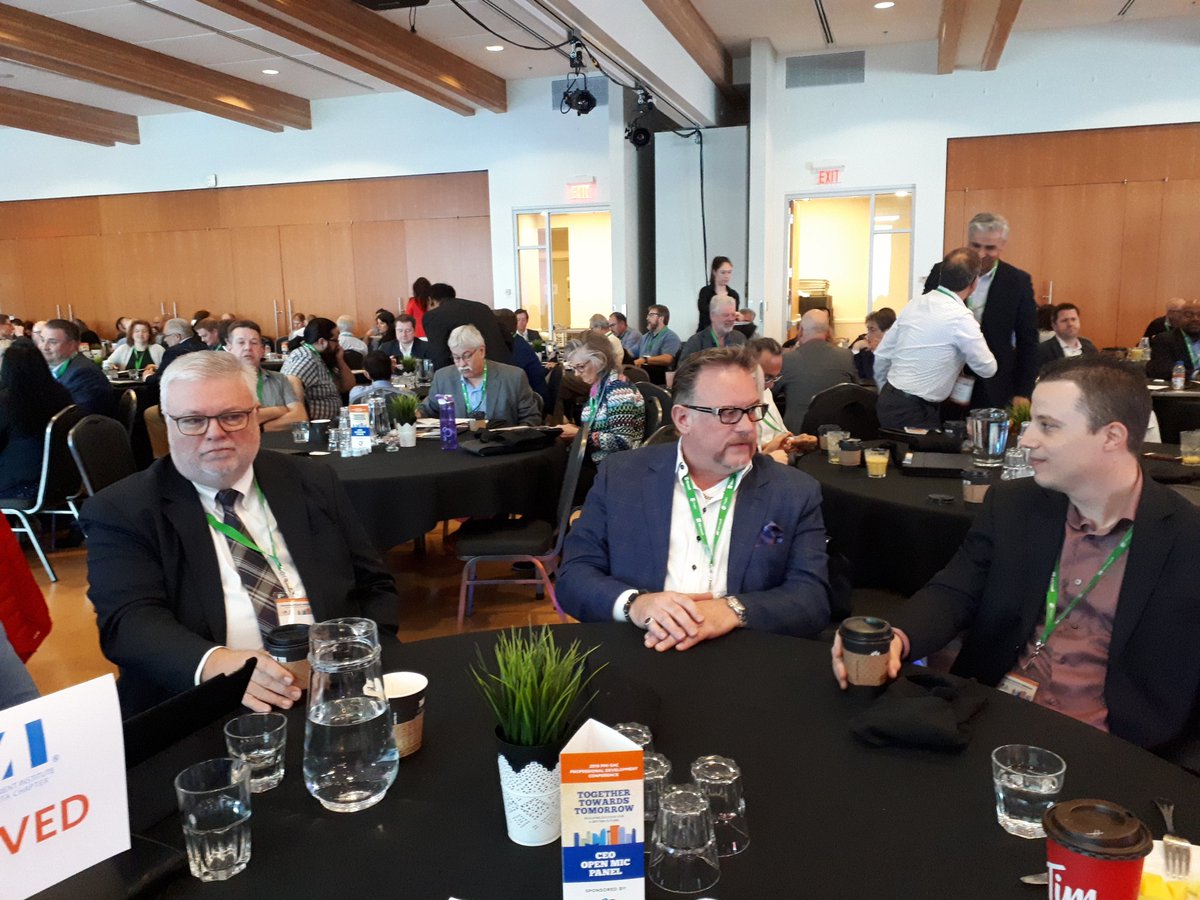 We are excited to welcome <a href="/CCAbuildsYYC/">CalgaryConstructAssn</a> President <a href="/mindnetworkx/">Wm (Bill) Black B.Sc. LEED AP</a> <a href="/sait/">SAIT</a> President #DrDavidRoss and CEO <a href="/intelliwavetech/">Intelliwave</a> #DaleBeard