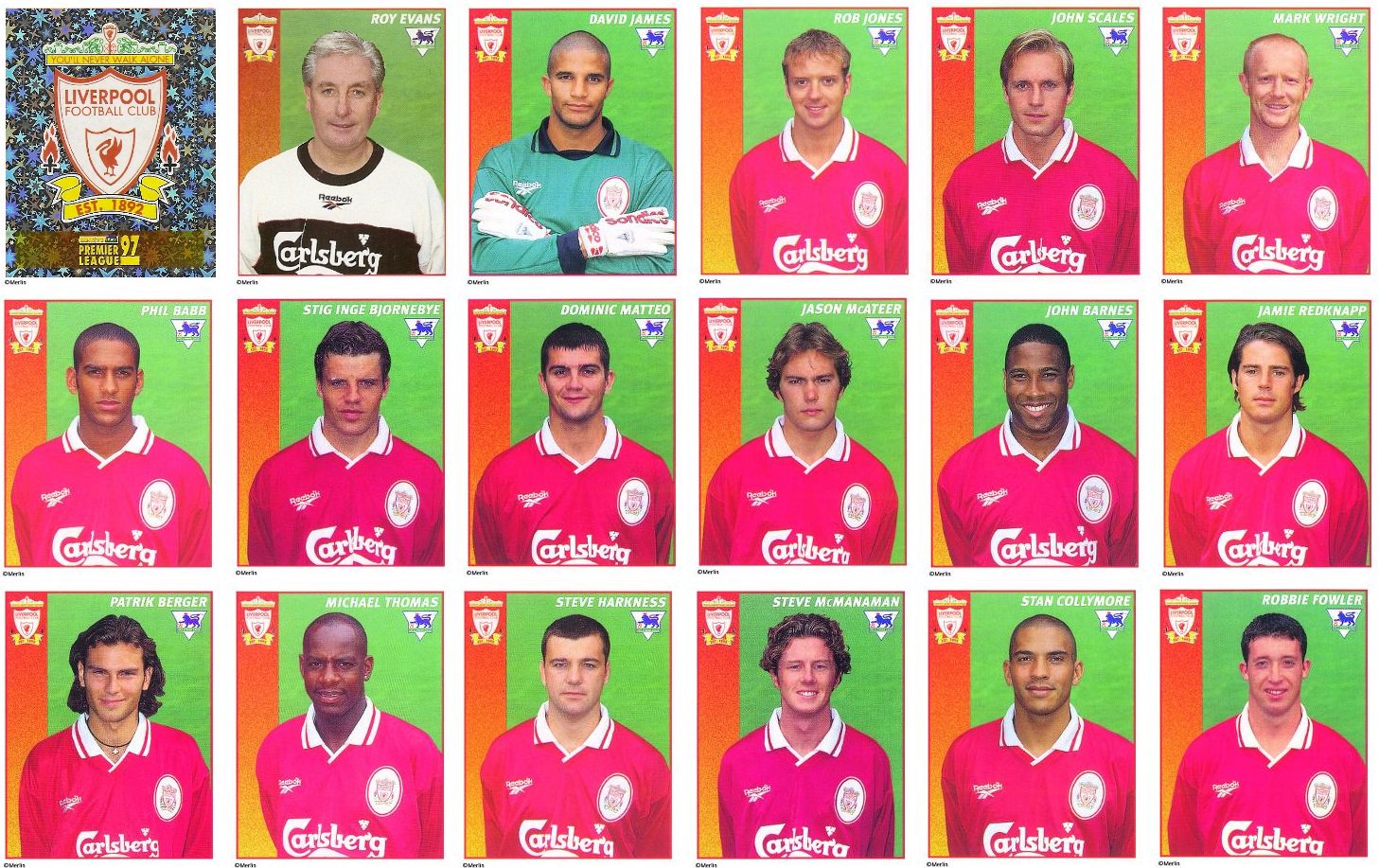 Old School Panini On Twitter Liverpool Fc 1996 97