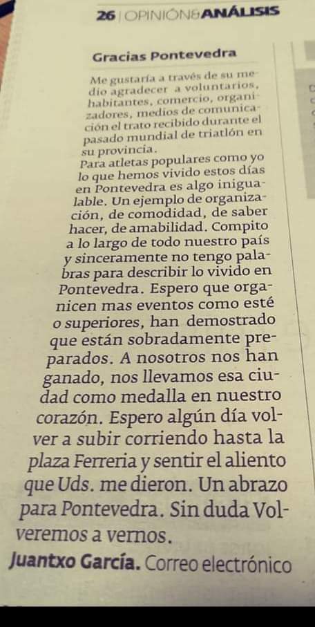 crivasteso's tweet image. #orgullodecidade #pontevedraémundial #Triathlon