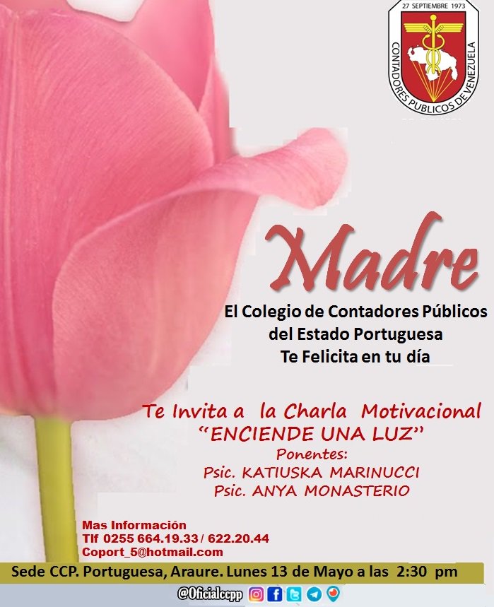 oficialccpp's tweet photo. Especial Día de las Madres, Confirma tu asistencia colega.
#SomosPiezaClave https://t.co/4e1BtTBBD0