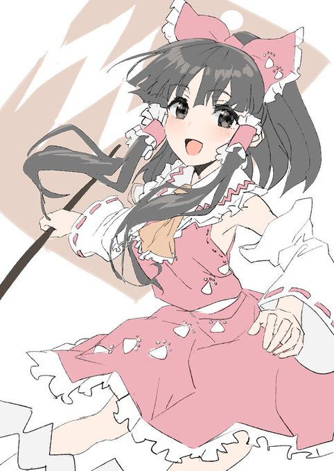 #深夜の真剣お絵描き60分一本勝負
霊夢ちゃん 